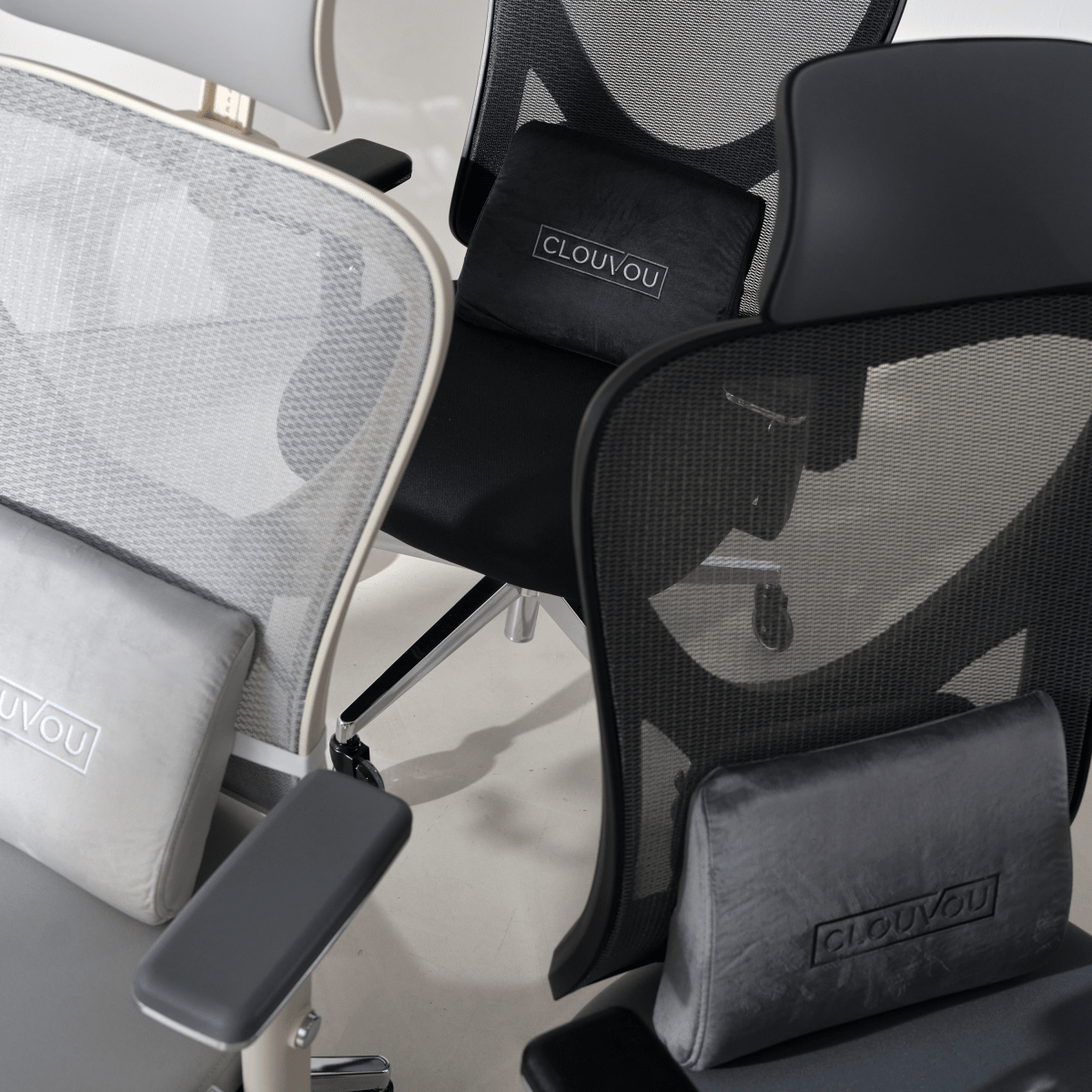 CLOUVOU CleverSeat - Ergonomischer Testsieger Bürostuhl - Clouvou Grau