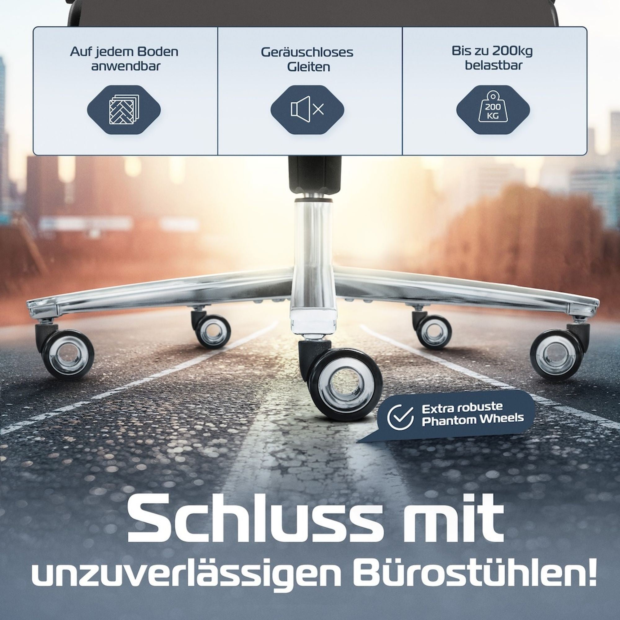 CLOUVOU PowerSeat – Ergonomischer Bürostuhl "Sitzen wie ein König – Komfort neu definiert" - Clouvou #farbe_grau