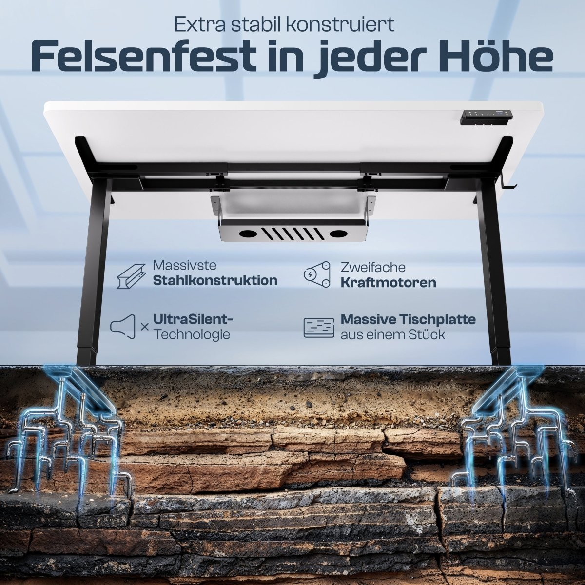 CLOUVOU ProBundle (Sitz - Stehtisch ProDesk & ProSeat) - Clouvou 160 x 80cm