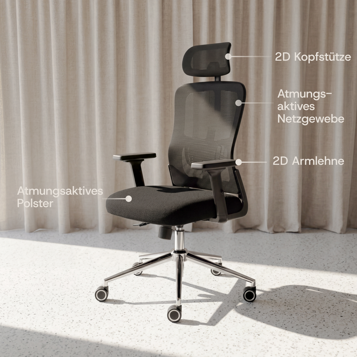 Clouvou BrightSeat – Chaise de bureau ergonomique : meilleur rapport qualité-prix