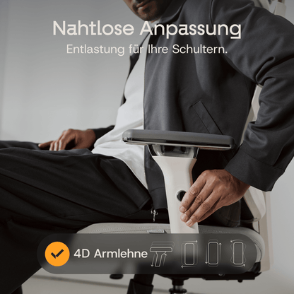 CLOUVOU CleverSeat - Ergonomischer Testsieger Bürostuhl - Clouvou Grau