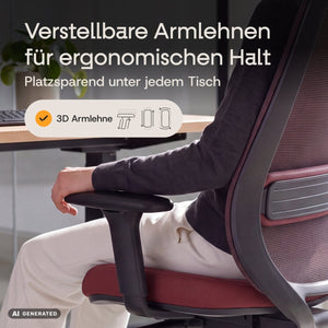 BALANCE – Ergonomischer Bürostuhl - Clouvou Schwarz