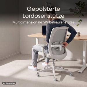 CALM – Ergonomischer Bürostuhl - Clouvou Schwarz