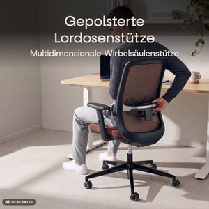 CALM – Ergonomischer Bürostuhl - Clouvou Schwarz