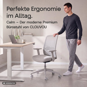CALM – Ergonomischer Bürostuhl - Clouvou Schwarz
