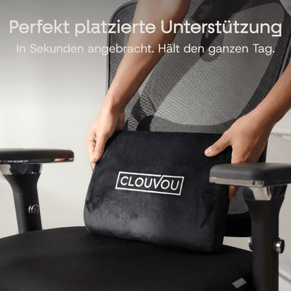 CLOUVOU CleverSeat - Ergonomischer Testsieger Bürostuhl - Clouvou Grau