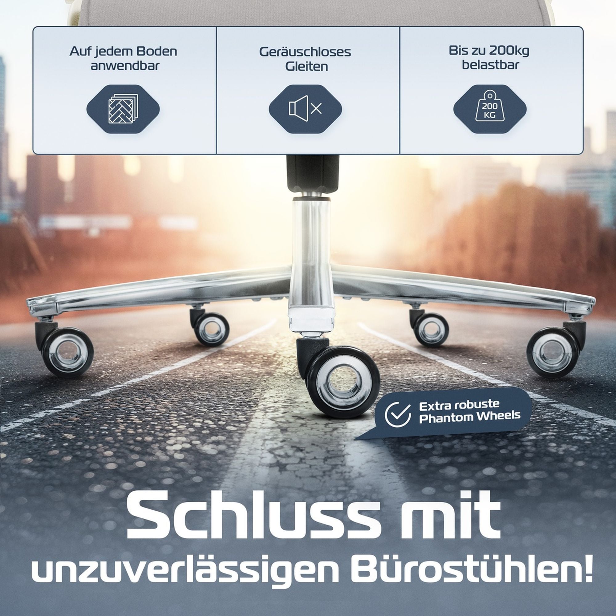 CLOUVOU PowerSeat – Ergonomischer Bürostuhl "Sitzen wie ein König – Komfort neu definiert" - Clouvou #farbe_creme