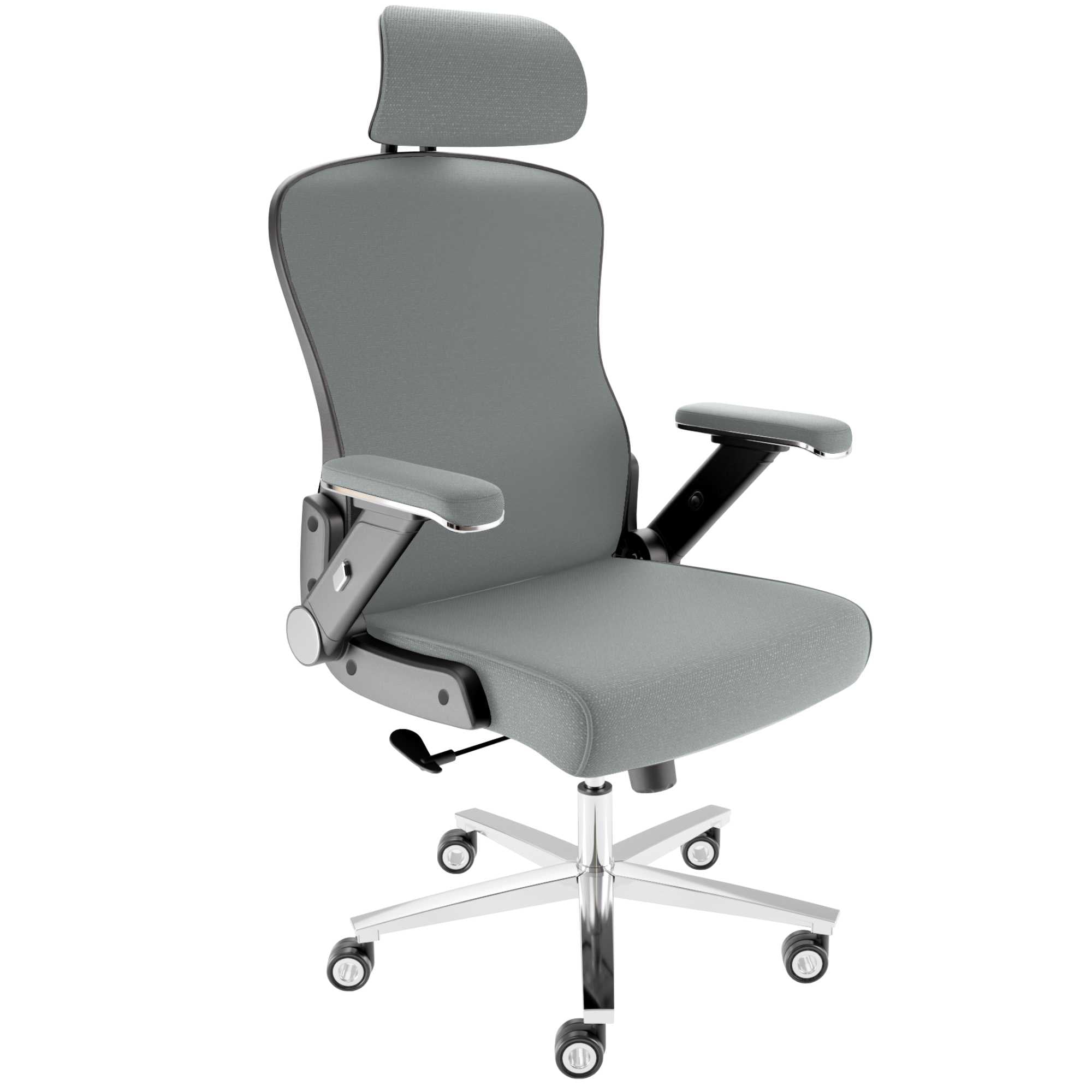 CLOUVOU PowerSeat - Ergonomischer Bürostuhl "Zeitloses Design trifft auf unschlagbare Qualität" - Clouvou #farbe_grau