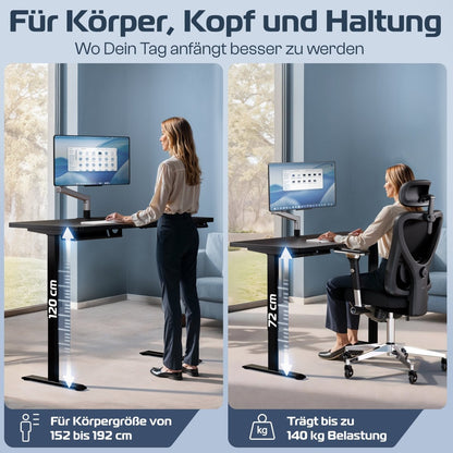 CLOUVOU ProBundle (Sitz - Stehtisch ProDesk & ProSeat) - Clouvou 160 x 80cm