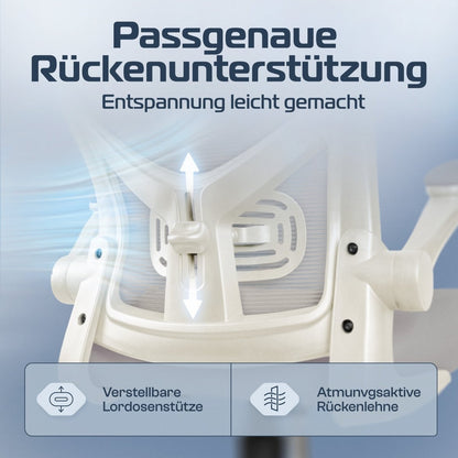 CLOUVOU SmartSeat – Ergonomischer Bürostuhl "Dein verlässlicher Begleiter im Arbeitsalltag" - Clouvou