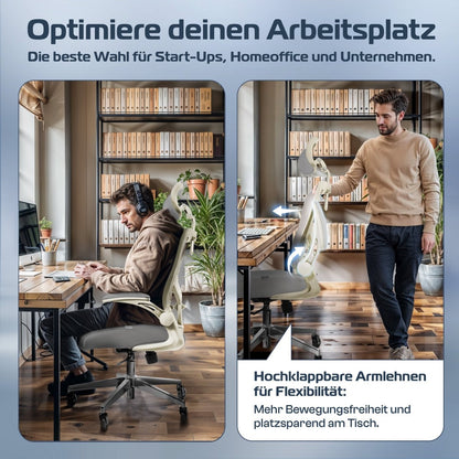CLOUVOU SmartSeat – Ergonomischer Bürostuhl "Dein verlässlicher Begleiter im Arbeitsalltag" - Clouvou