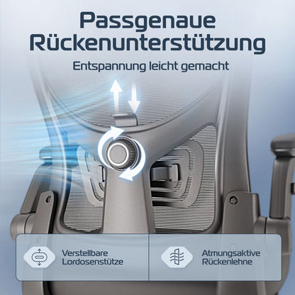 CLOUVOU SmartSeat – Ergonomischer preiswerter Bürostuhl - Clouvou Creme