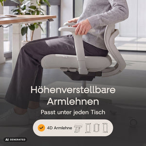 VOLUME – Ergonomischer Bürostuhl - Clouvou Schwarz