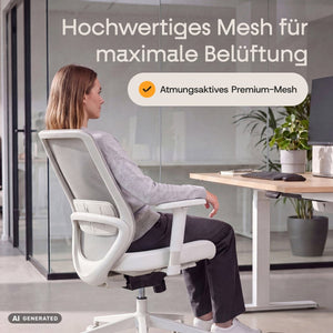 VOLUME – Ergonomischer Bürostuhl - Clouvou Schwarz