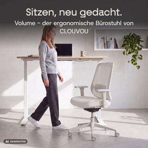VOLUME – Ergonomischer Bürostuhl - Clouvou Schwarz